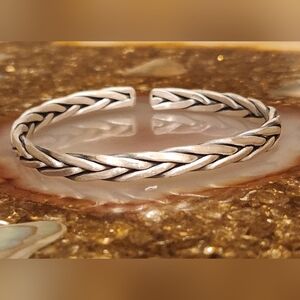 Braided 999 Sterling Silver Bracelet